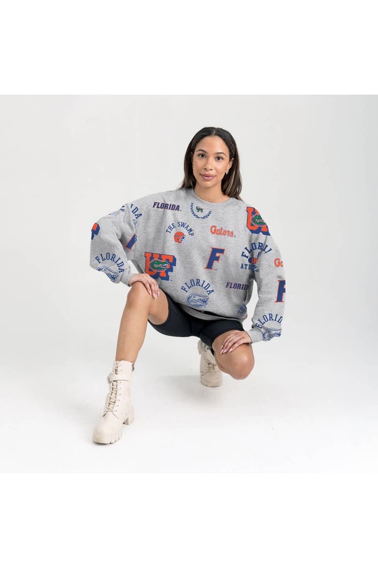 Women's Gameday Couture Gray Florida Gators Always on Repeat Fleece Sweatshirt, Alternate, color, Gray