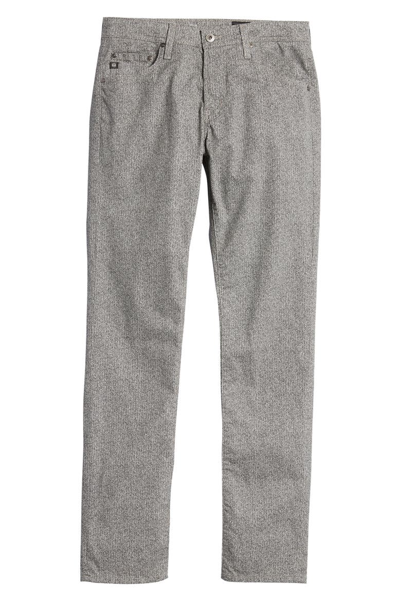 Tellis Herringbone Slim Fit Pants, Alternate, color, CAMINO FLORENCE