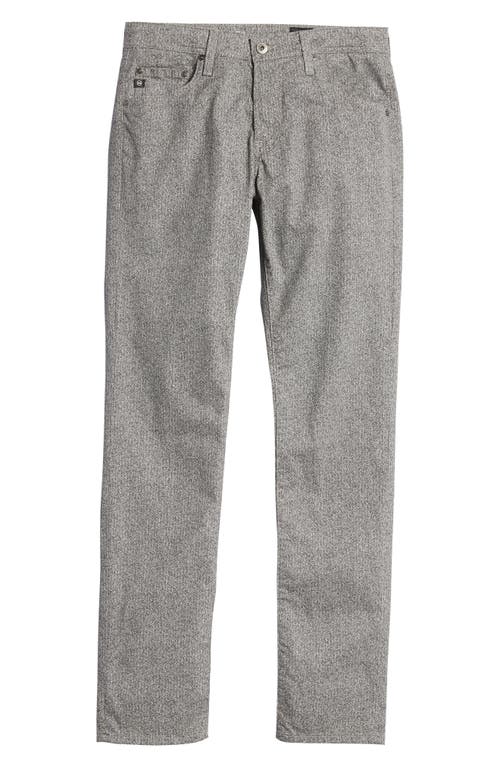 Ag Tellis Herringbone Slim Fit Pants In Gray