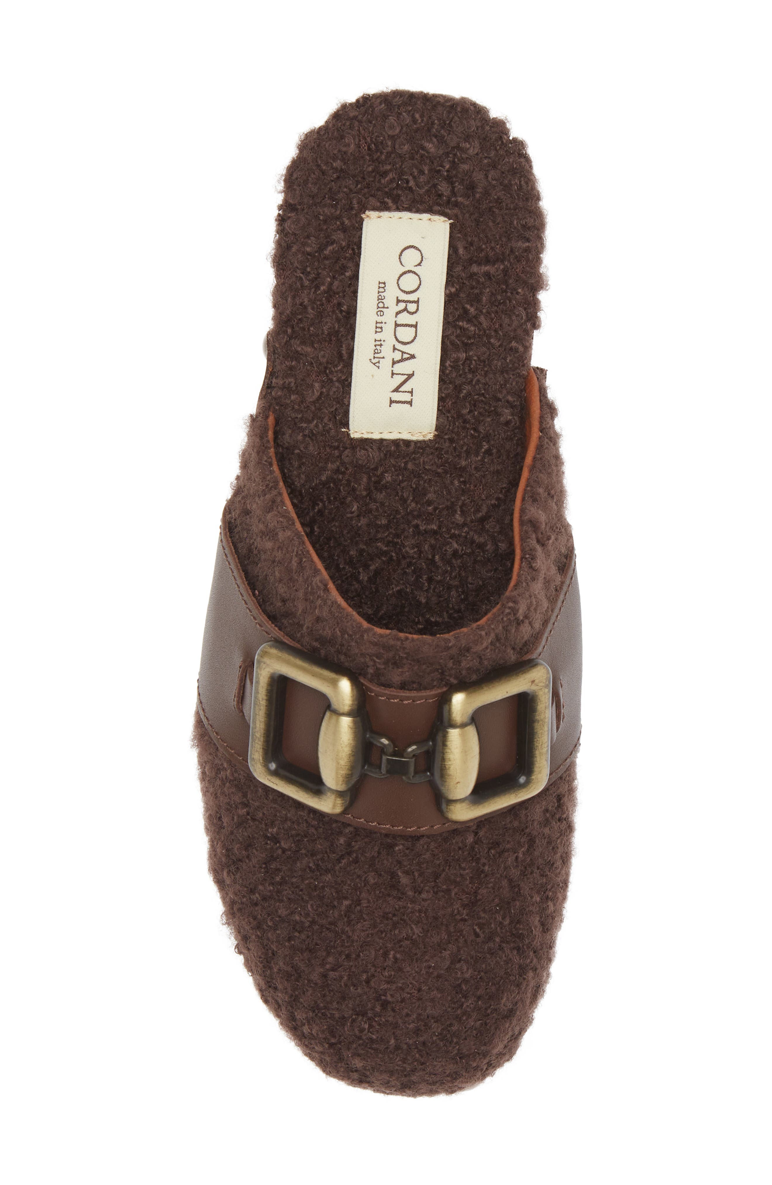 Cordani Winona Faux Shearling Platform Clog, Alternate, color, Cacao/ Cacao
