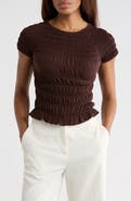 JASON WU Short Sleeve Keyhole Top