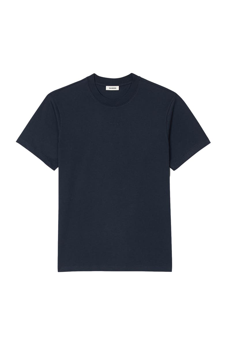 SANDRO Short-sleeved T-shirt, Alternate, color, Navy Blue