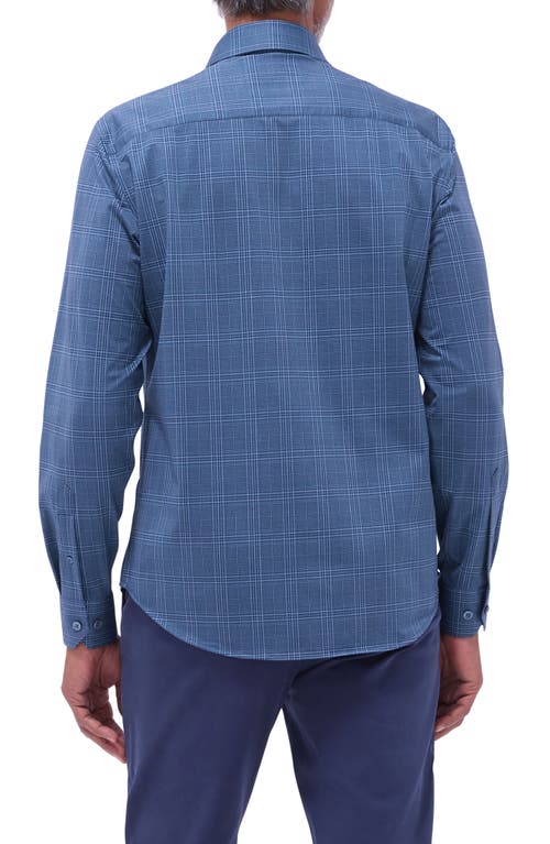 Bugatchi Jimmy Ooohcotton® Print Button-up Shirt In Navy
