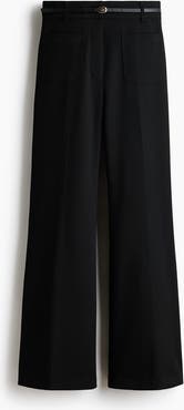 H&M Flared Belted Trousers