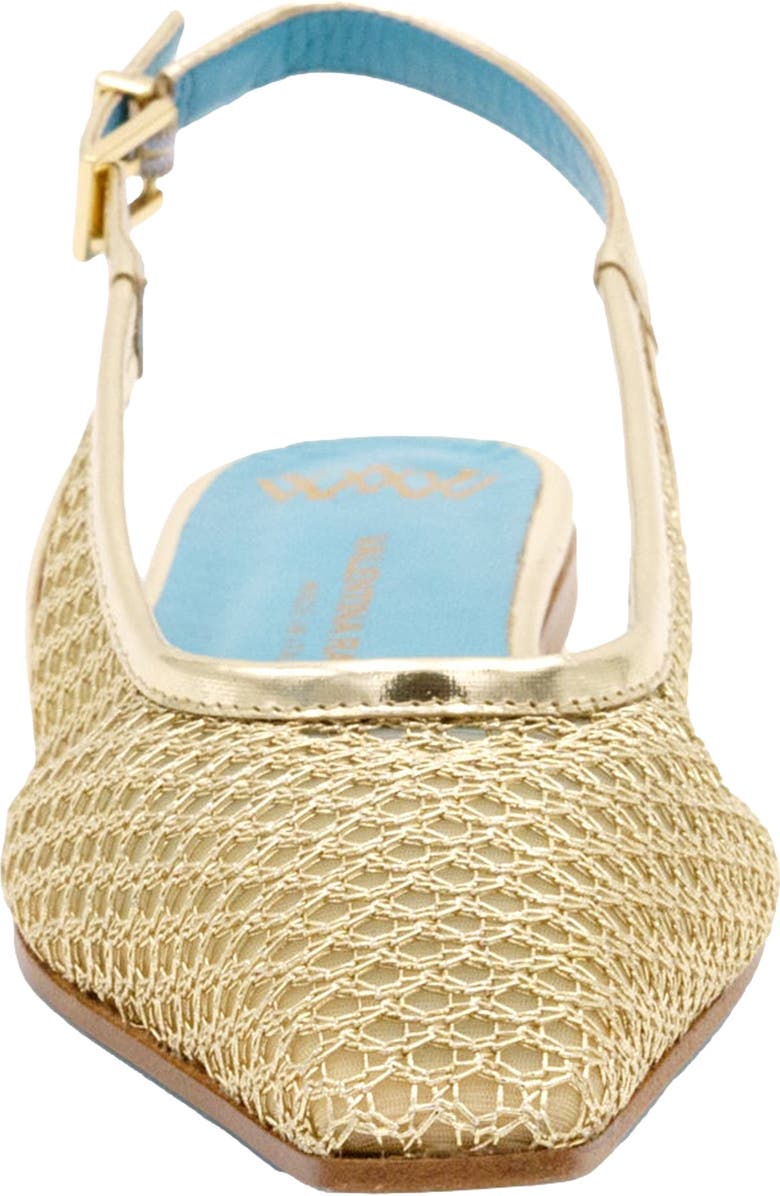 Valentina Rangoni Giulia Sling Back Flat, Alternate, color, Gold