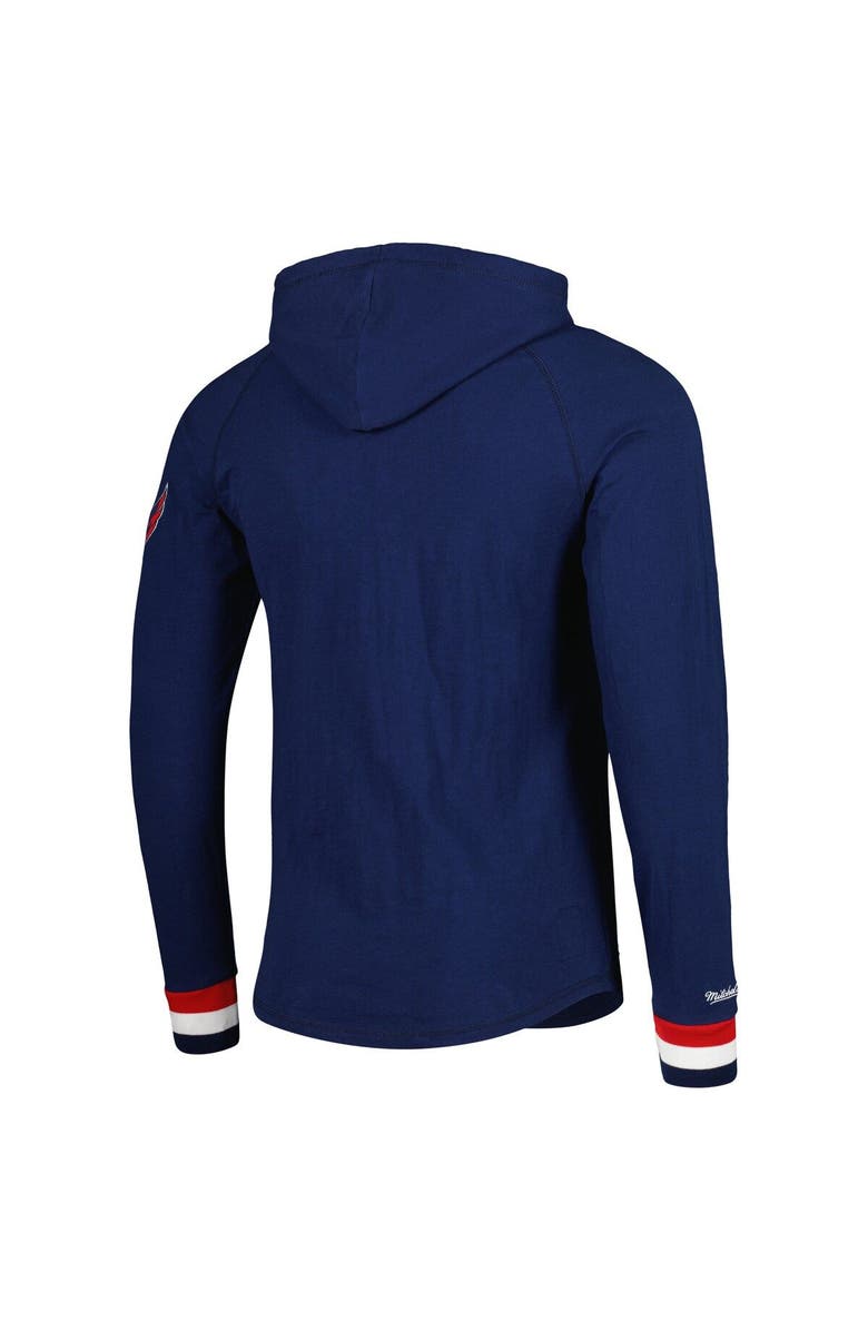Mitchell & Ness Men's Mitchell & Ness Navy Washington Capitals Legendary Slub Hoodie Long Sleeve T-Shirt, Alternate, color, Navy