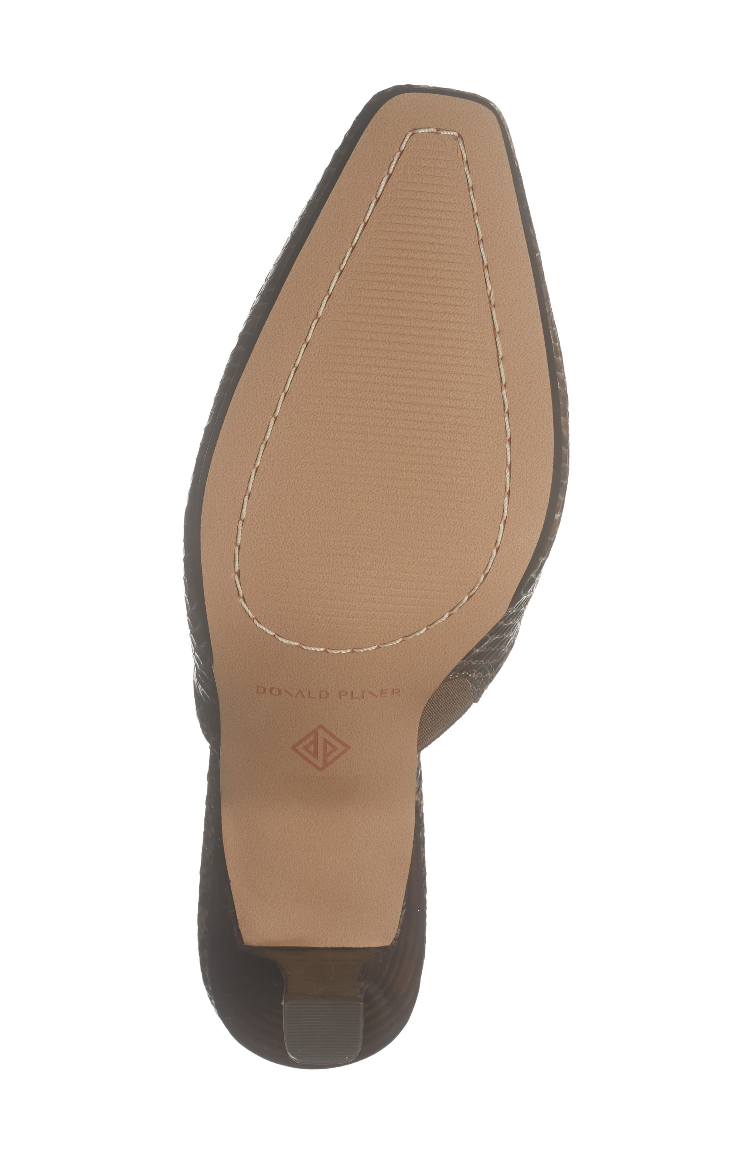 Fannie Leather Heeled Mule, Alternate, color, BROWN