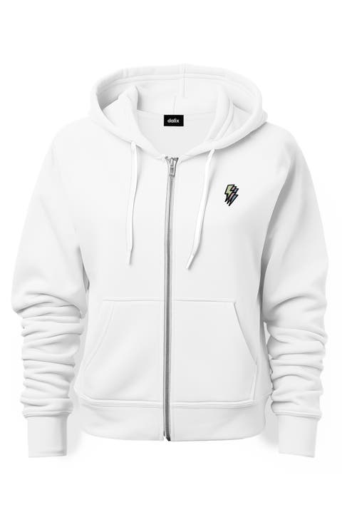 Lightning Bolt Zip Hoodie (Glow in the Dark)