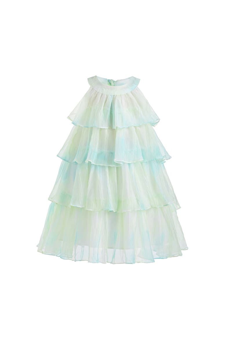Zorelia Ruffle Tulle Dress, Main, color, Yellow