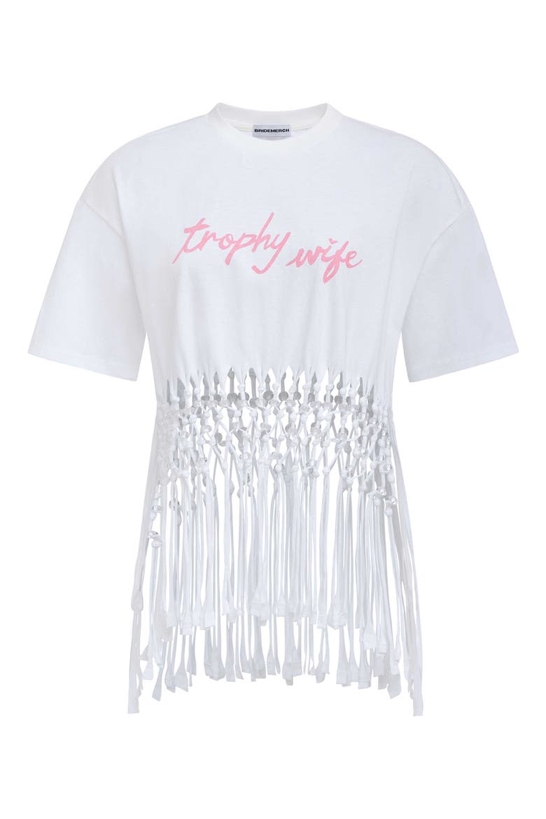 Trophy Wife Beach Tee, Main, color, White