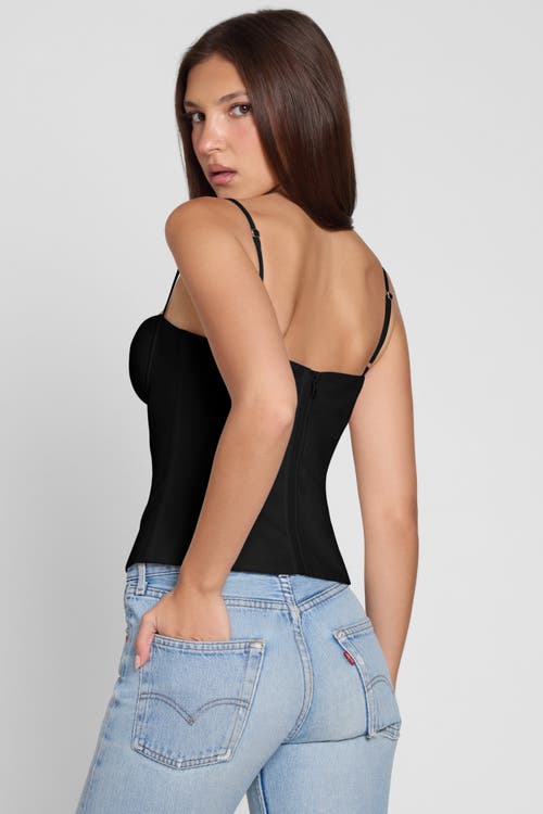 Leau Bali Bustier Corset Top In Black