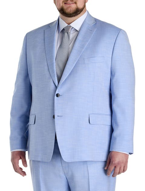 Big & Tall Textured Solid Suit Jacket