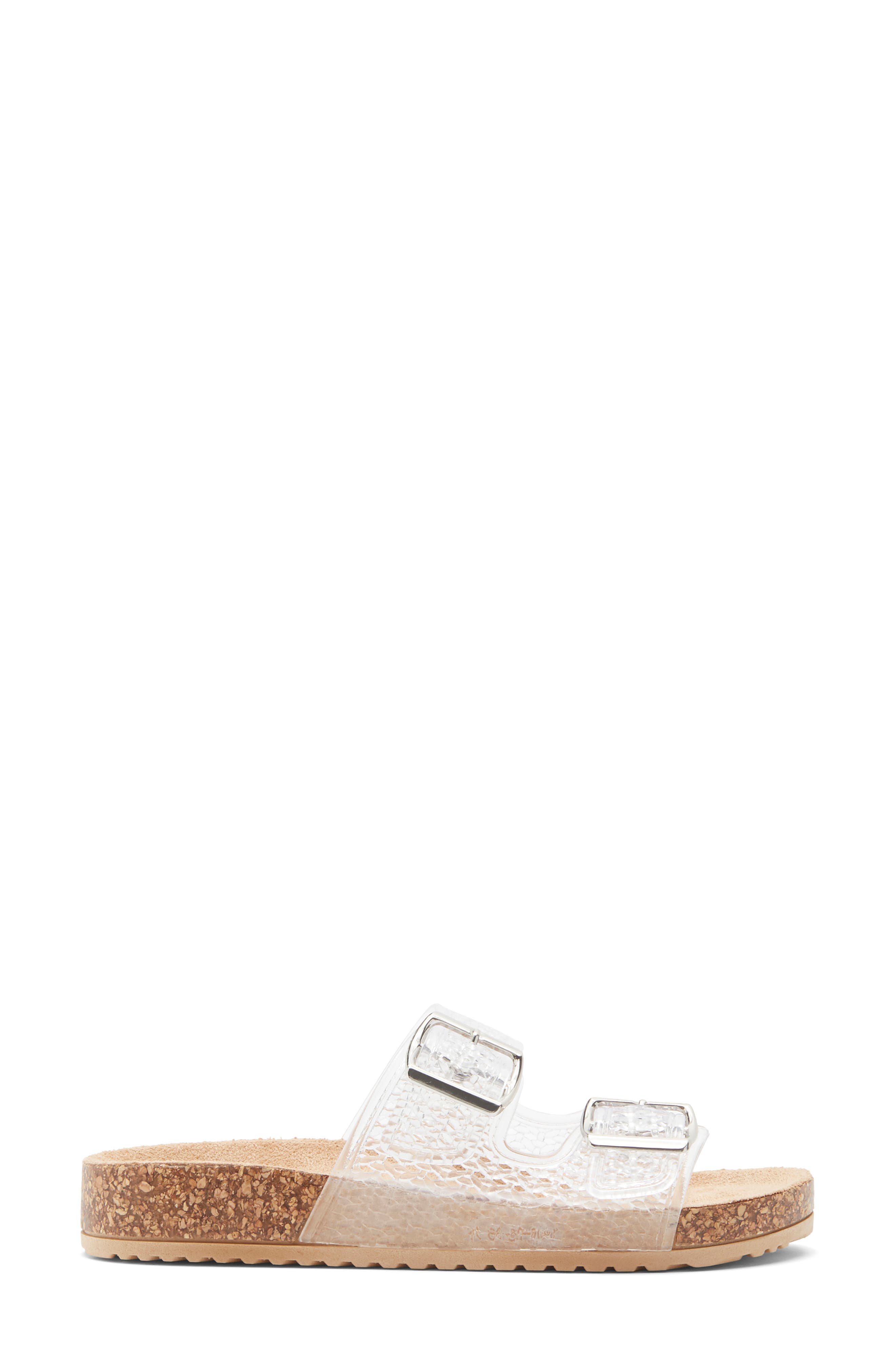 Audrina Sandal, Alternate, color, CLEAR