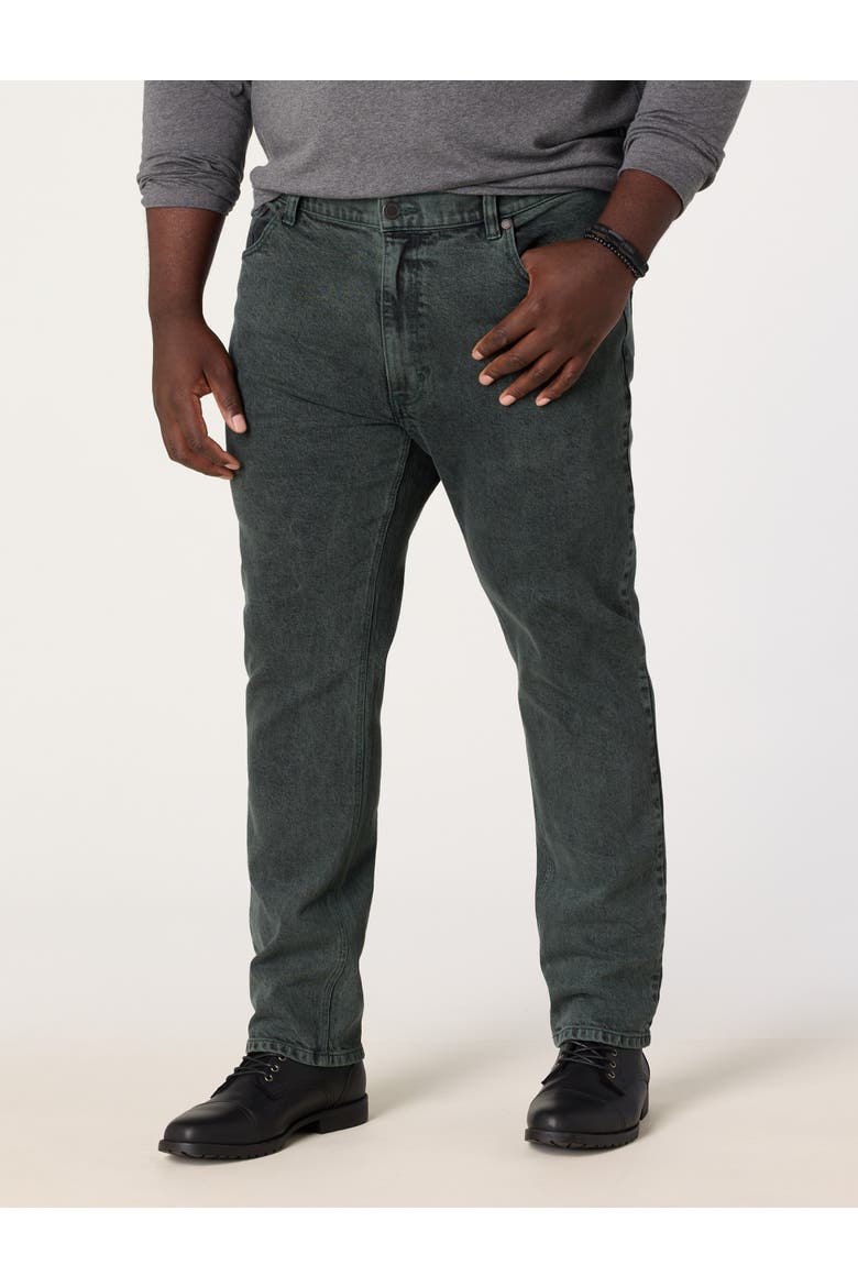Big & Tall Overdye Tapered-Fit Jeans V3, Main, color, GREEN GABLES