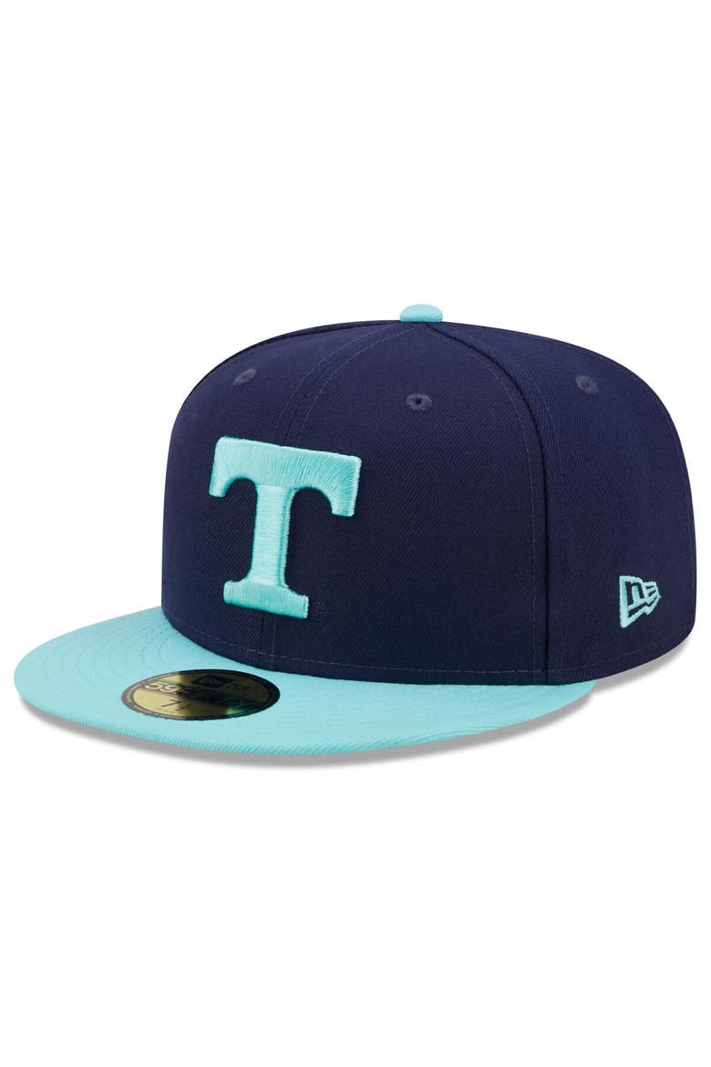 Men's New Era Navy/Light Blue Tennessee Volunteers 59FIFTY Fitted Hat, Alternate, color, Navy