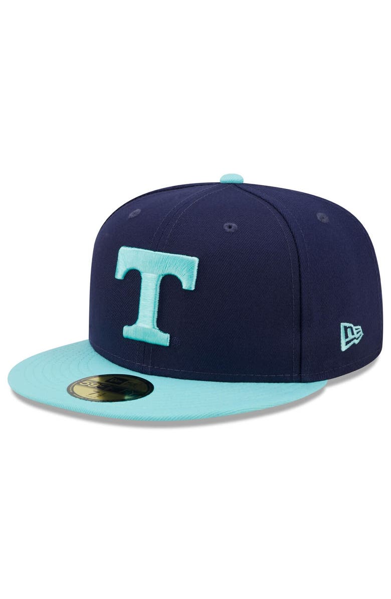 New Era Men's New Era Navy/Light Blue Tennessee Volunteers 59FIFTY Fitted Hat, Alternate, color,