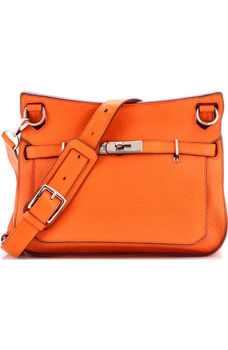 Pre-Owned Hermes Jypsiere Bag Clemence 28, Main, color, Orange H