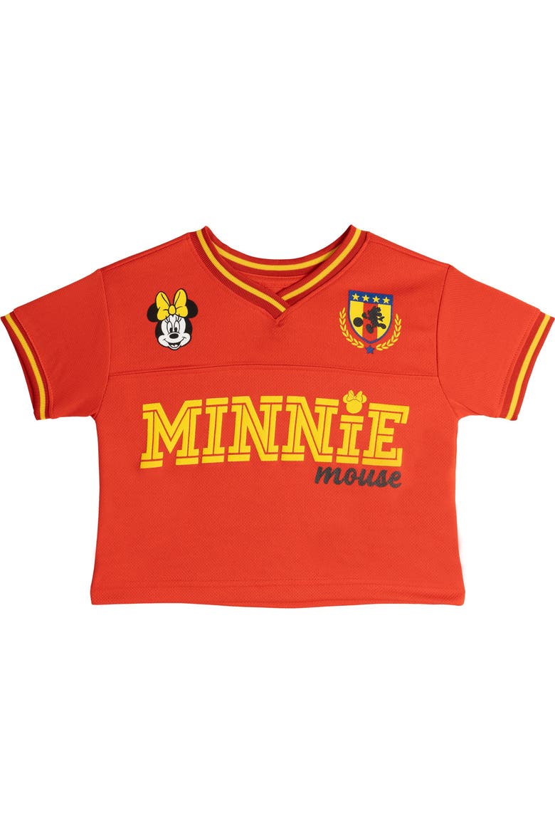 Minnie Mouse Soccer Jersey T-Shirt and Shorts Set, Alternate, color, Minnie Mouse Red Blue