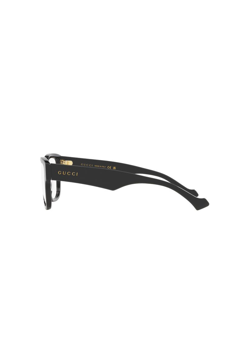 55mm Square optical glasses, Alternate, color, Black