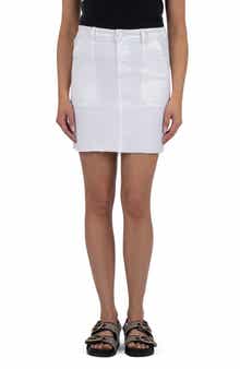 KUT from the Kloth Bristol Raw Hem Denim Skirt