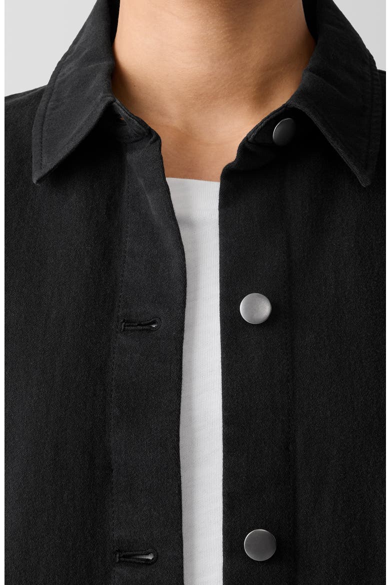 Classic Organic Cotton Shirt Jacket, Alternate, color, BLACK