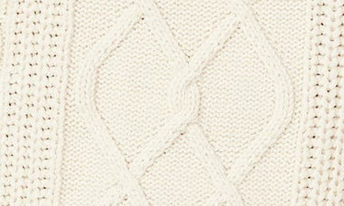Scotch & Soda Cable Stitch Turtleneck Sweater In Soft Ice