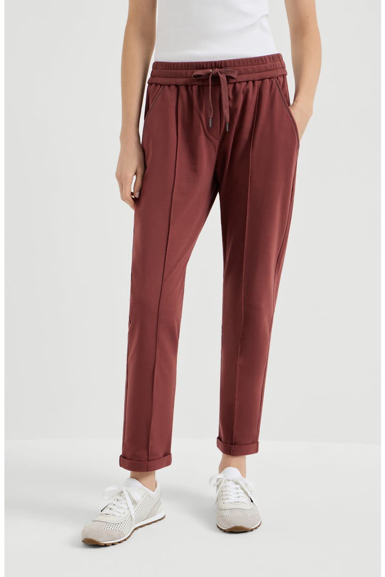 Track trousers with monili, Main, color, Red