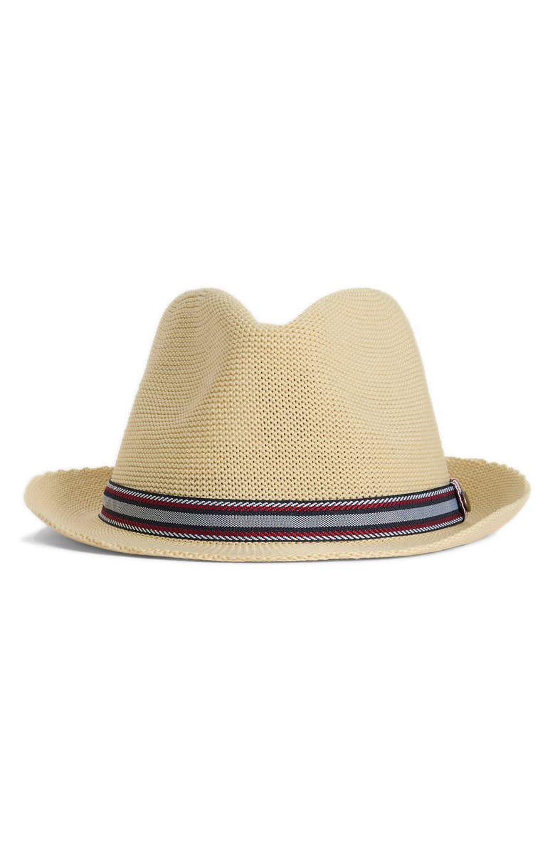 Barbour Linford Trilby Hat, Main, color, Ecru