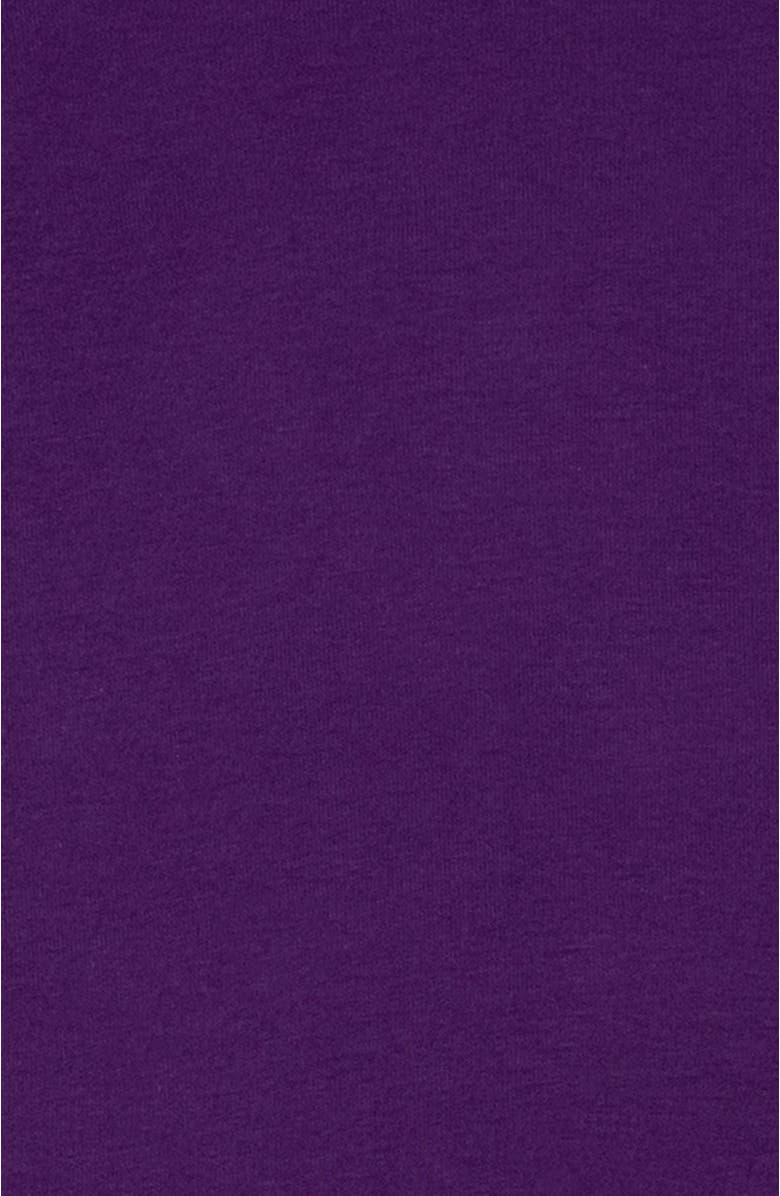 Leveret Kids Two-Piece Solid Cotton Matching Family Pajamas, Alternate, color, Dark Purple