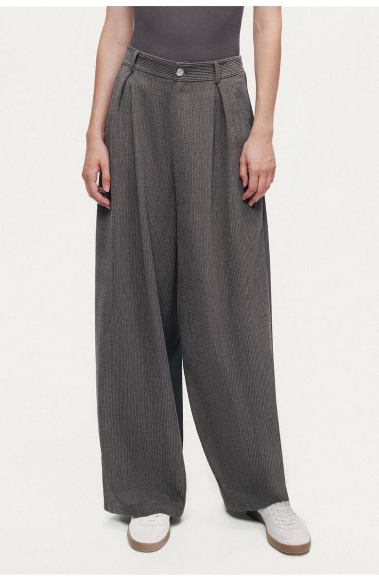 Nocturne High-Rise Tailored Pants, Alternate, color, Anthracite