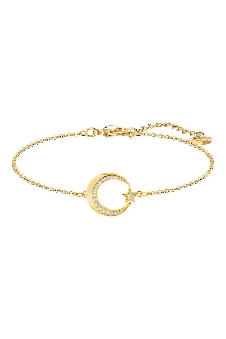 Crescent & Star Bracelet, Main, color, GOLD
