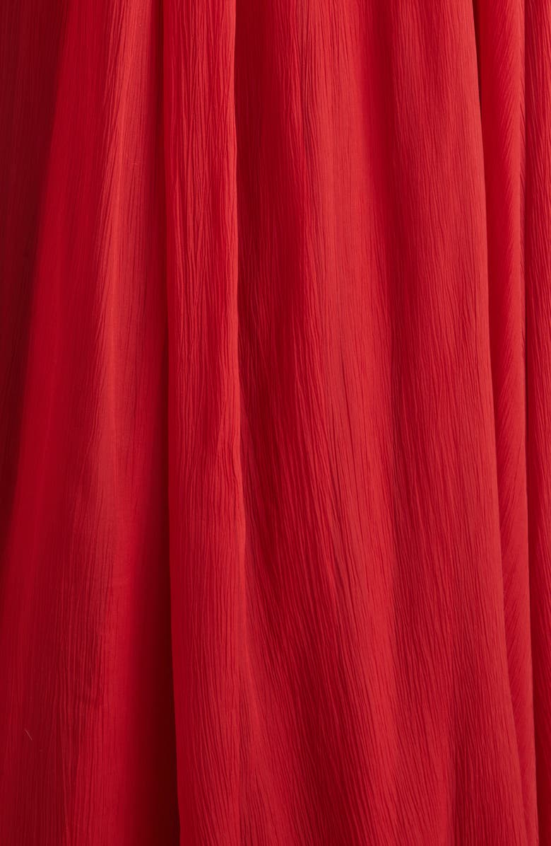 Givenchy Long Sleeve Silk Crepon Cape Gown, Alternate, color, 