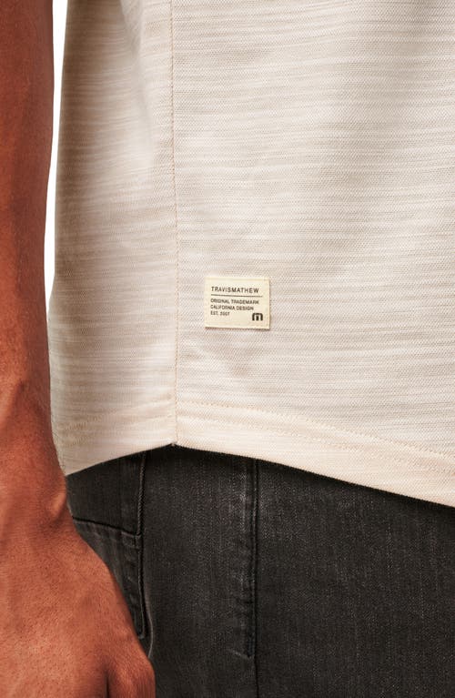 Travismathew West End Space Dye Polo In Italian Sand