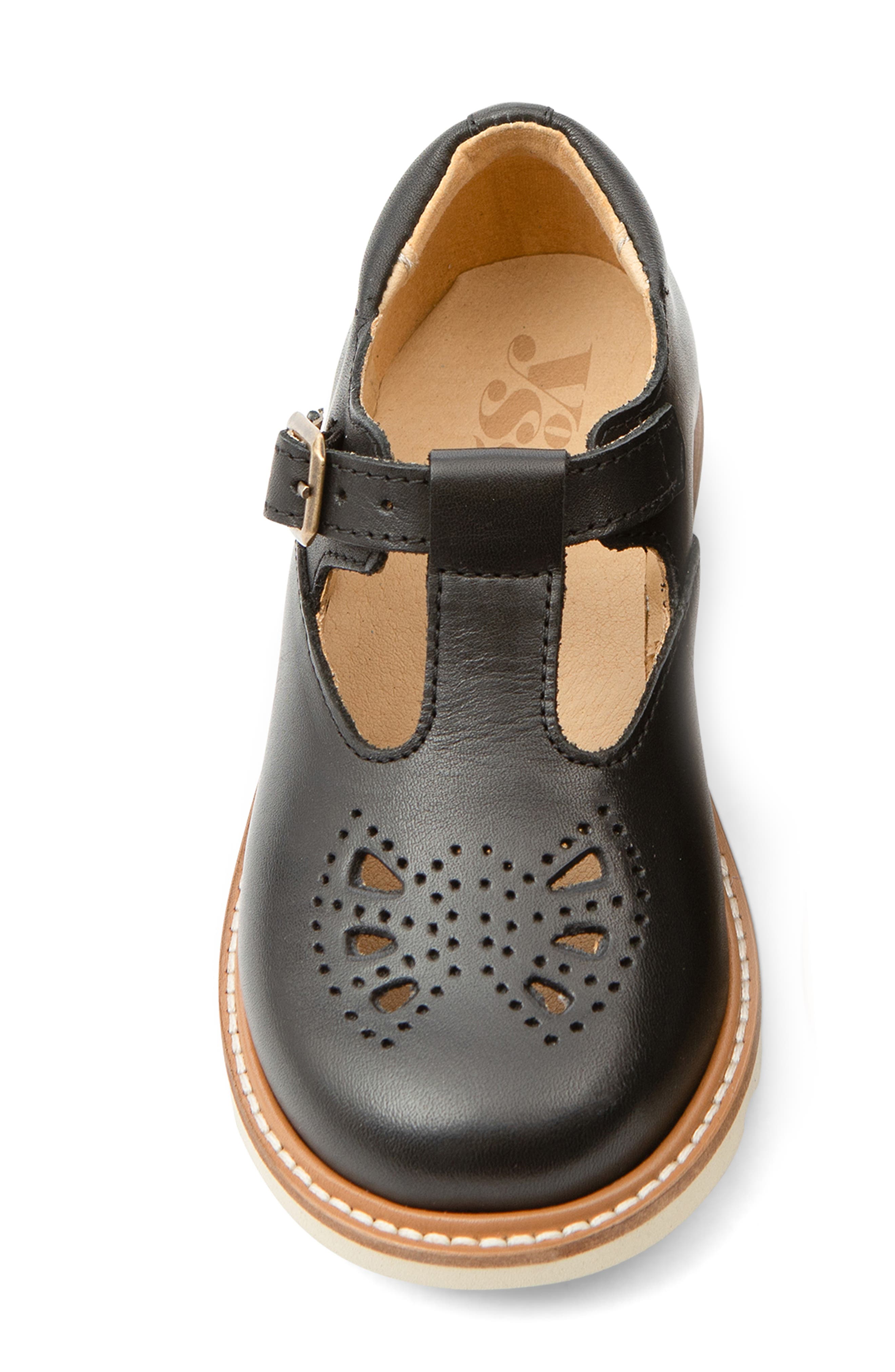 Young Soles Rosie Kids T-Bar Shoe, Alternate, color, Black