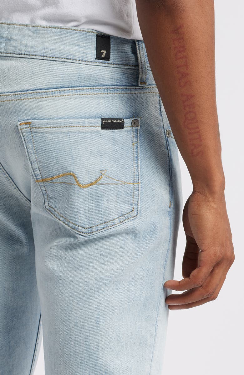 7 For All Mankind Slimmy Tapered Stretch Cotton Jeans, Alternate, color, Move Up