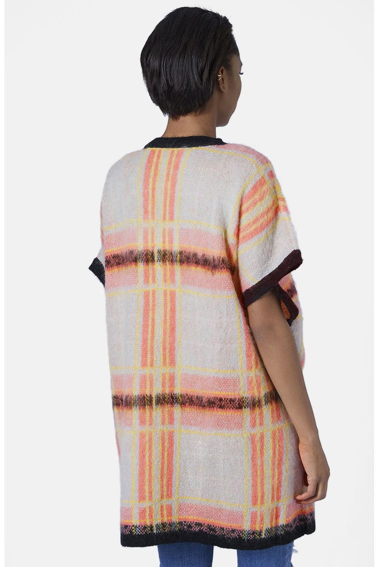 Brushed Cardigan, Alternate, color, BLACK MULTI