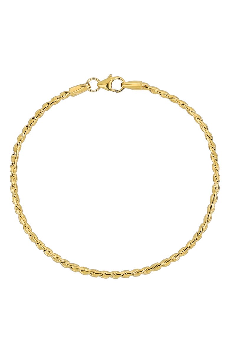 Bony Levy Kiera 14K Gold Twisted Chain Bracelet, Main, color, 