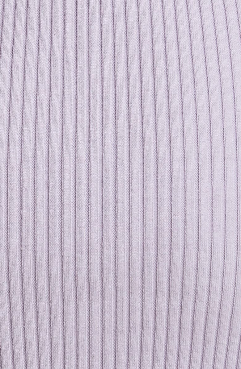 Toccin Mix Rib Henley Long Sleeve Cotton & Wool Blend Sweater Dress, Alternate, color,