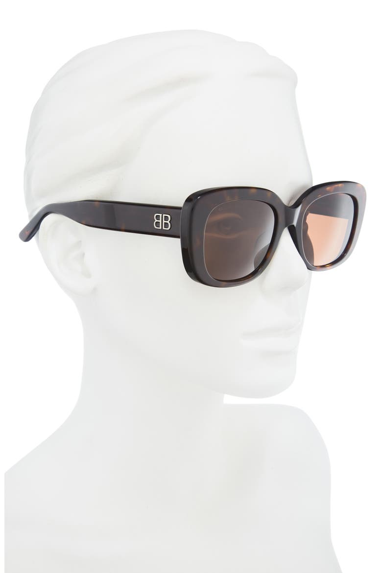 54mm Square Sunglasses, Alternate, color, HAVANA HAVANA BROWN