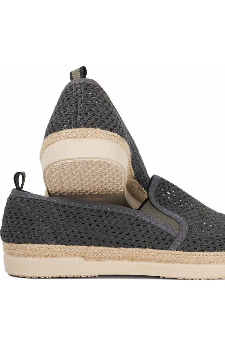 Dune London Fisher Espadrille Slip On Sneakers, Alternate, color, Grey-Fabric