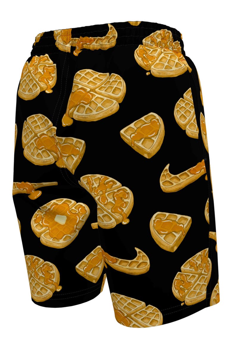 Kids' 7-Inch Volley Swim Trunks, Alternate, color, BLACK