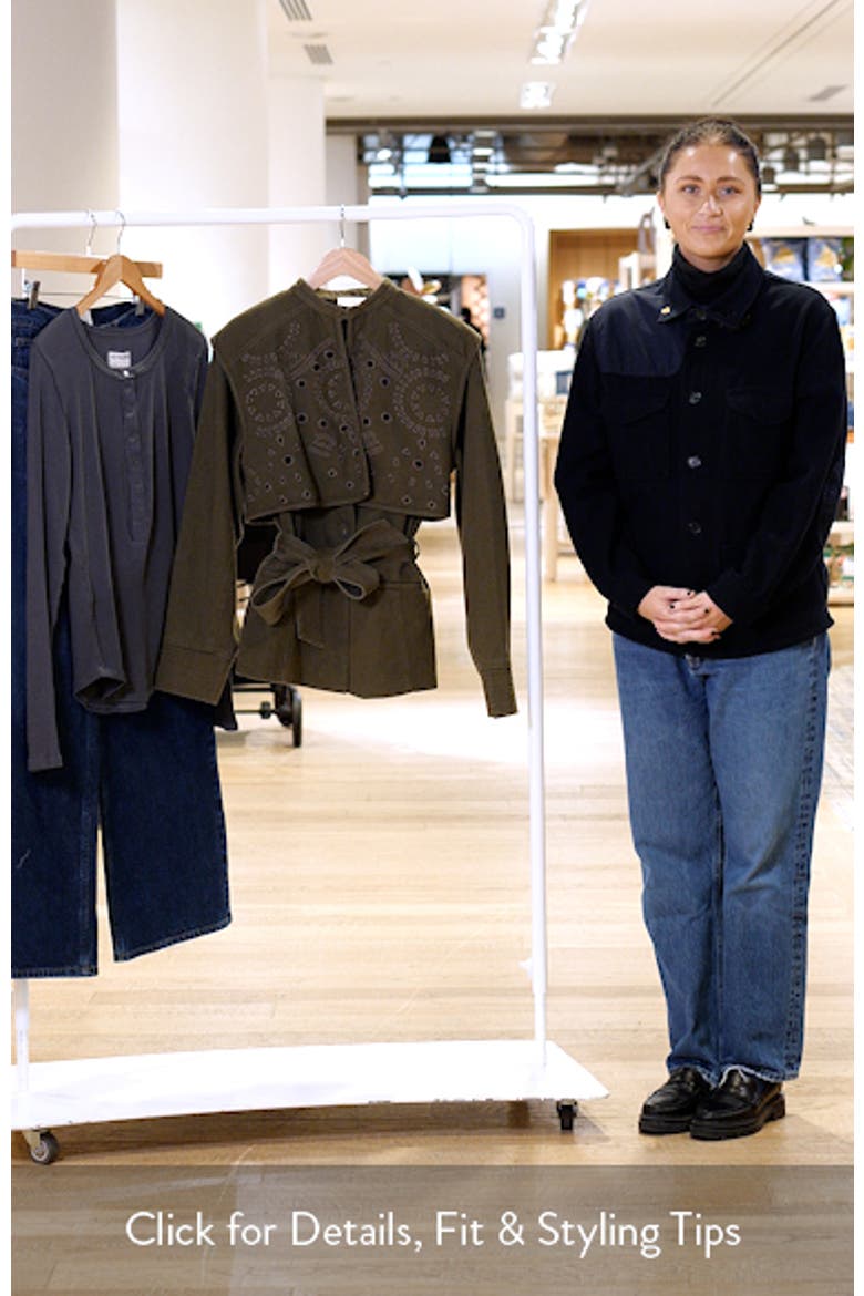 Val Eyelet Cotton Twill Jacket video