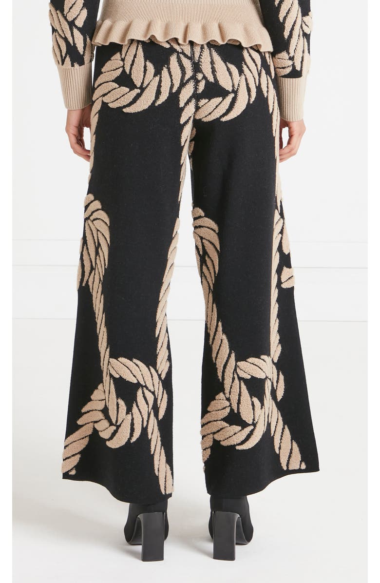 Temperley London Rope Knit Trousers, Alternate, color, Black
