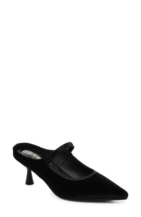 Leslie Pointed Toe Mary Jane Mule