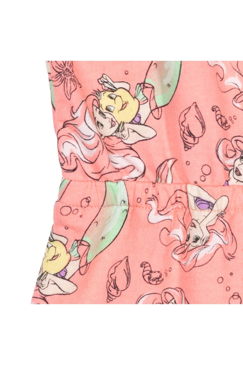 Sleeveless Skater Romper, Alternate, color, Princess Ariel Pink Pink