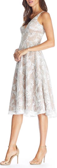 Elisa Lace Fit & Flare Dress
