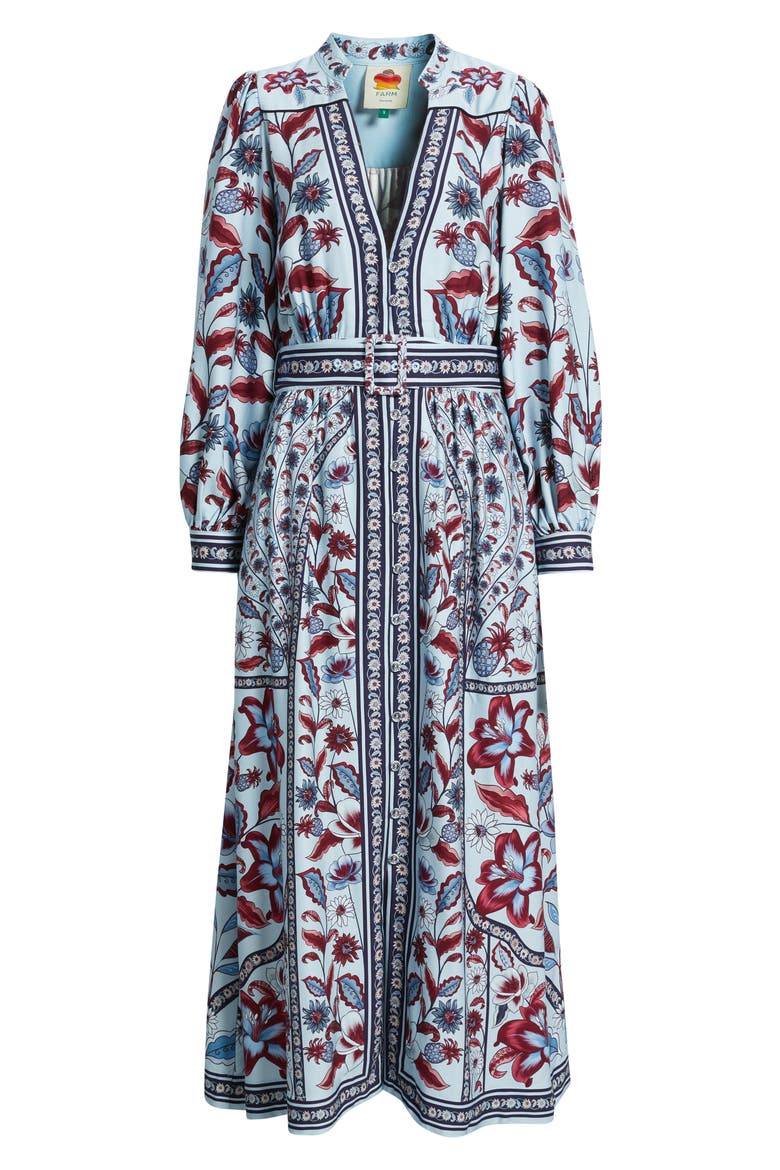 Marcelle Soft Blue Maxi Dress, Alternate, color, BLUE