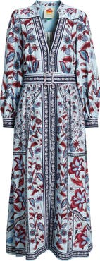 FARM Rio Marcelle Soft Blue Maxi Dress