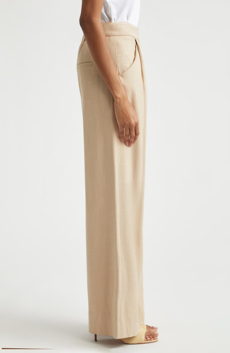 Veronica Beard Marbeau High Waist Wide Leg Pants, Alternate, color, Stone Khaki
