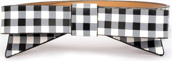 【特価セール】Kate Spade gingham print bow ベルト Kate Spade New York gingham bow belt | Nordstromrack